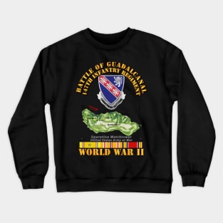 Army - 147th Infantry Regimen - WWII - Guadalcanal Crewneck Sweatshirt